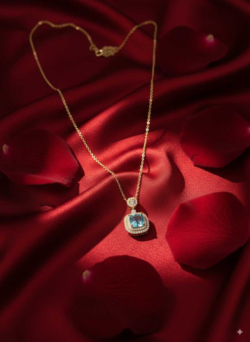 عقد الأزرق السماوي- Collier Bleu Céleste