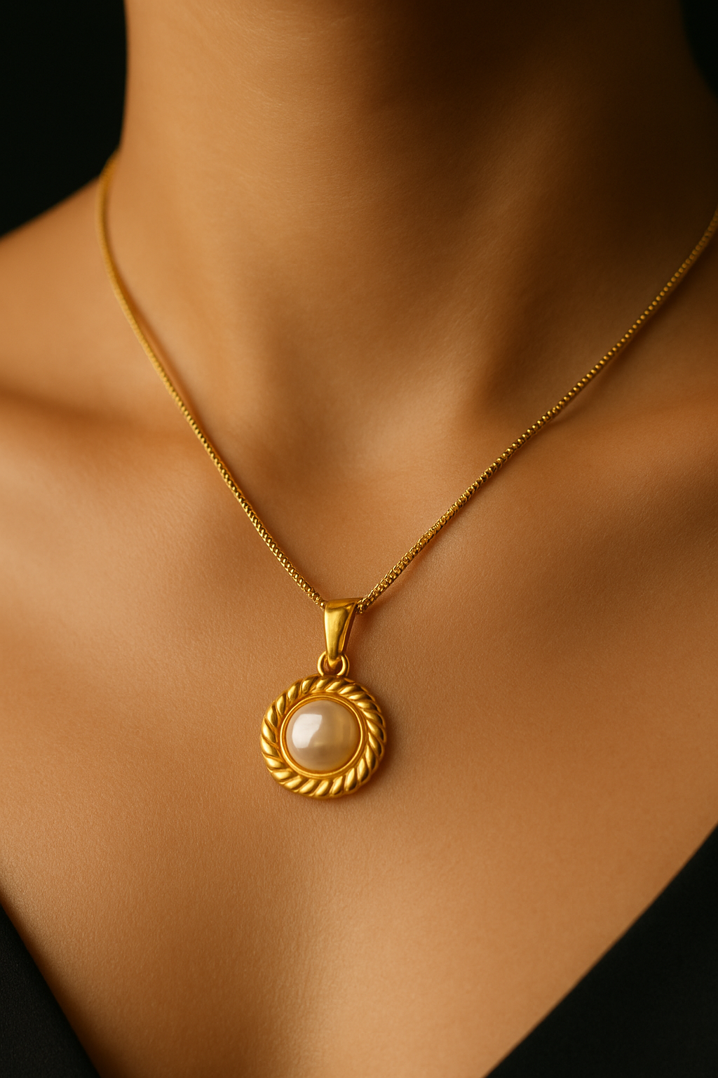 Parure Perle Dorée – طقم اللؤلؤ الذهبي   ✨