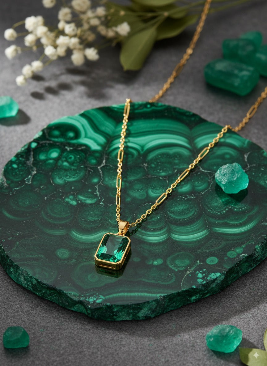 Collier Émeraude Royale - 👑 عقد الزمرد الملكي