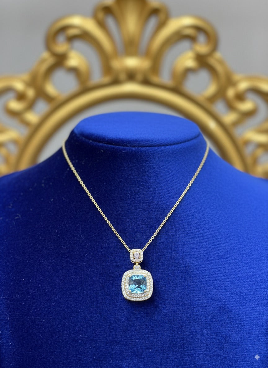 عقد الأزرق السماوي- Collier Bleu Céleste